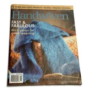 Nov Dec 2005 Handwoven Weaving Mag thick yarns